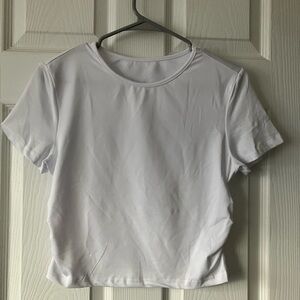 Elegant White Short Sleeve Women's Tee